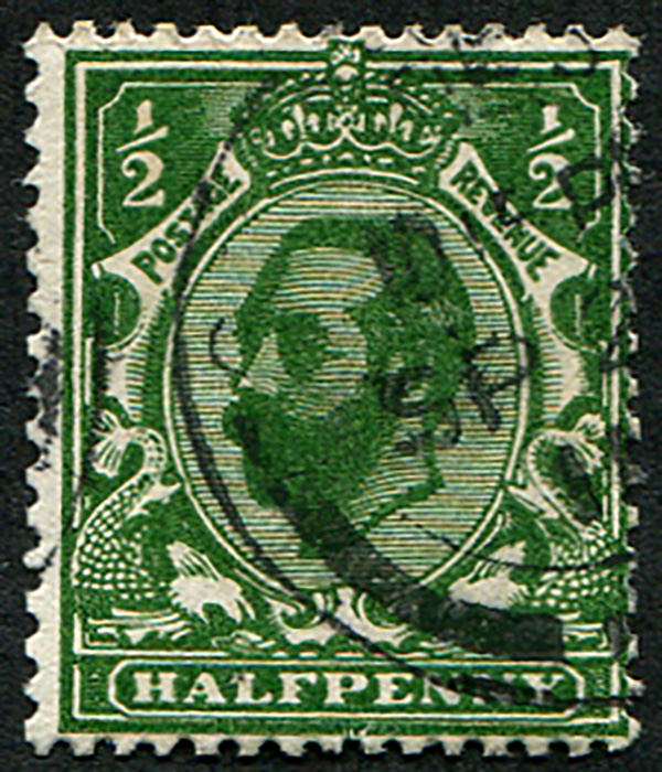 ½d SG 324 7 1b VERY DEEP GREEN VFU Embassy Philatelists